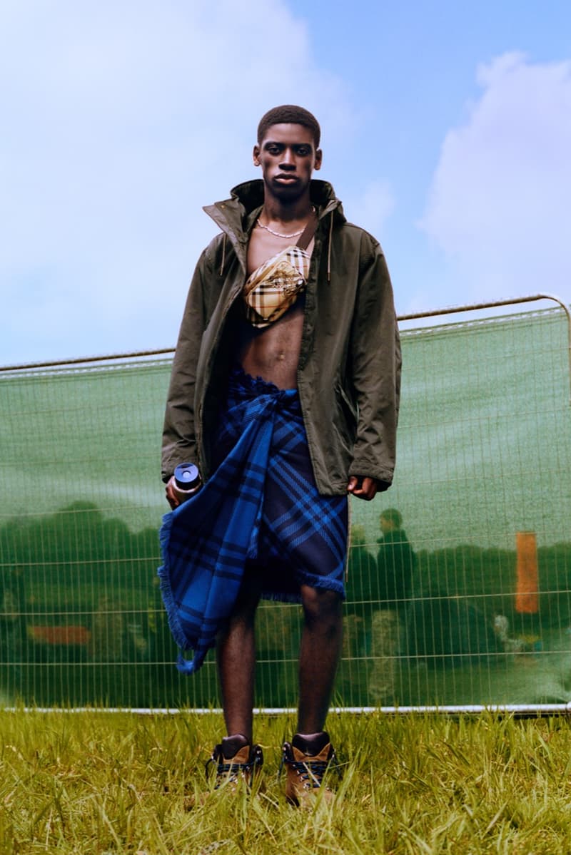 burberry, check, alexa chung, festivals, camping, music, cara delevingne, liam gallagher, models