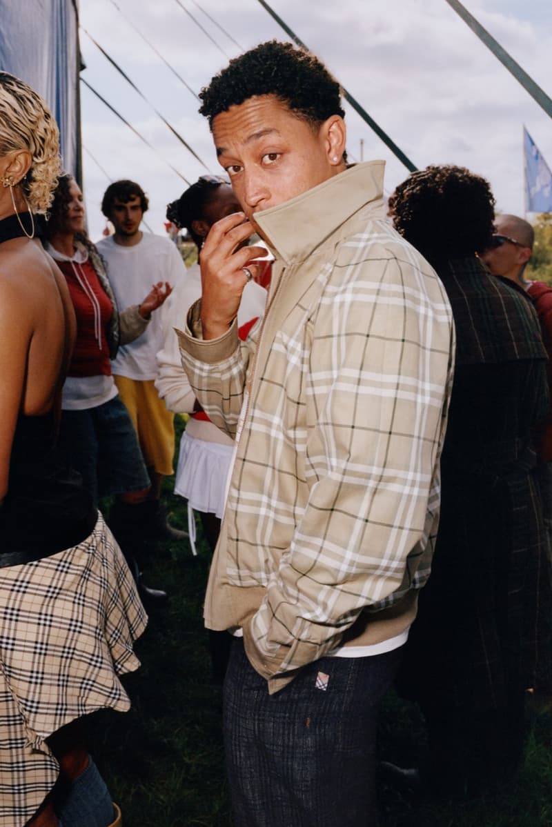 burberry, check, alexa chung, festivals, camping, music, cara delevingne, liam gallagher, models