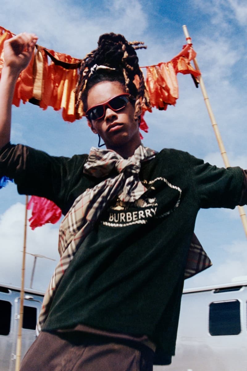 burberry, check, alexa chung, festivals, camping, music, cara delevingne, liam gallagher, models