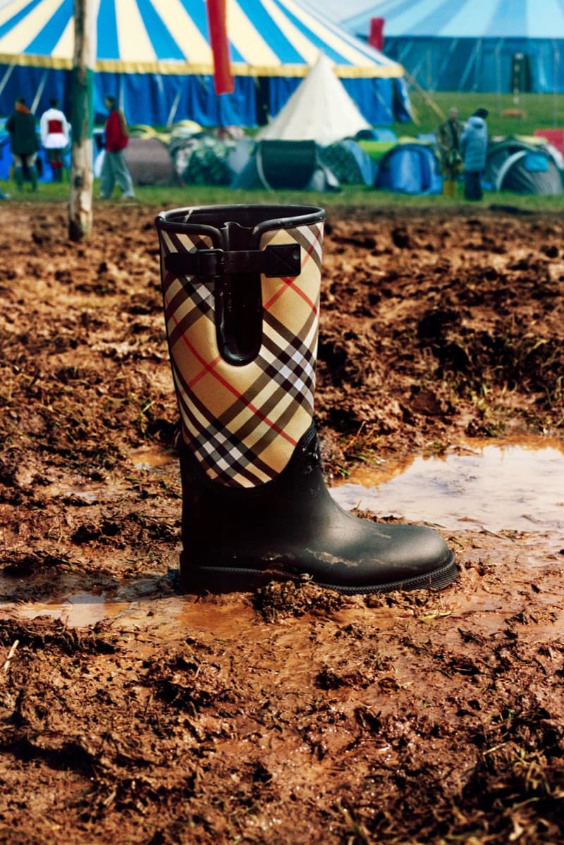 burberry, check, alexa chung, festivals, camping, music, cara delevingne, liam gallagher, models