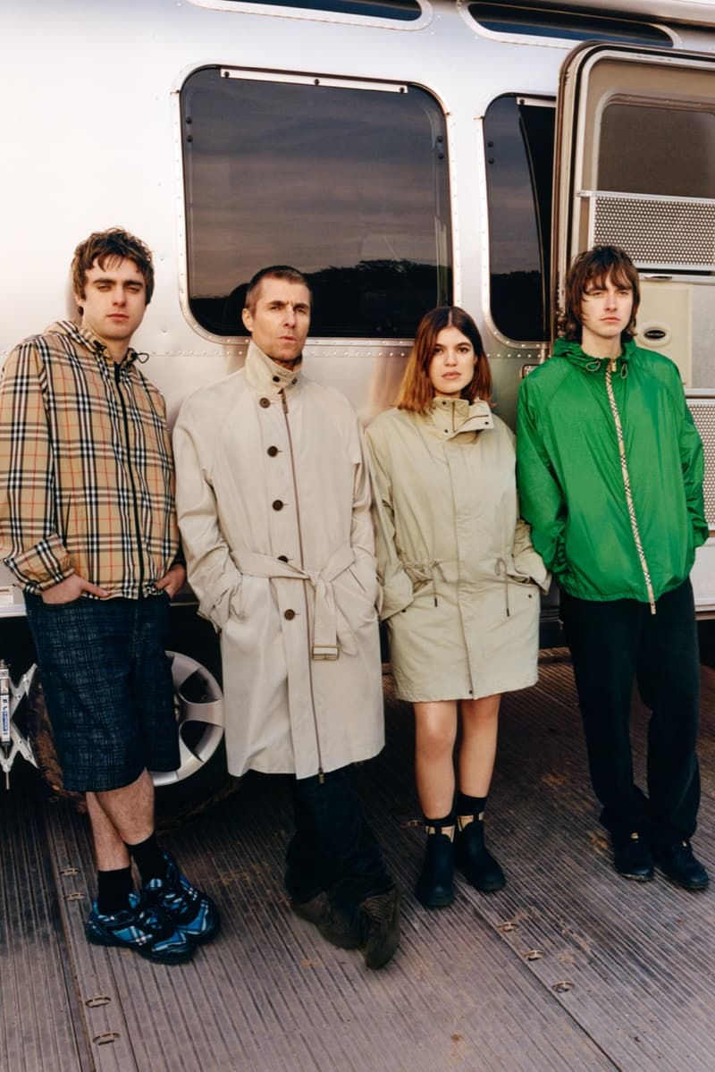 burberry, check, alexa chung, festivals, camping, music, cara delevingne, liam gallagher, models