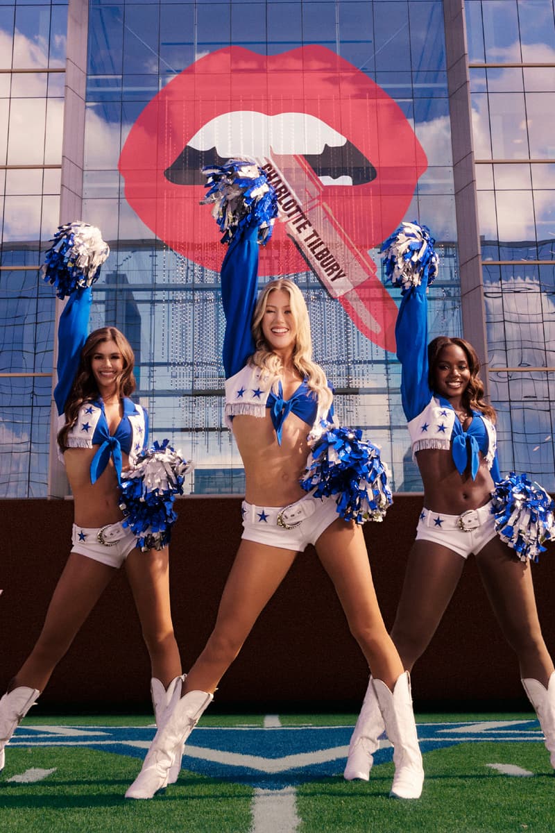 Charlotte Tilbury, Makeup, NFL, Dallas Cowboy Cheerleaders