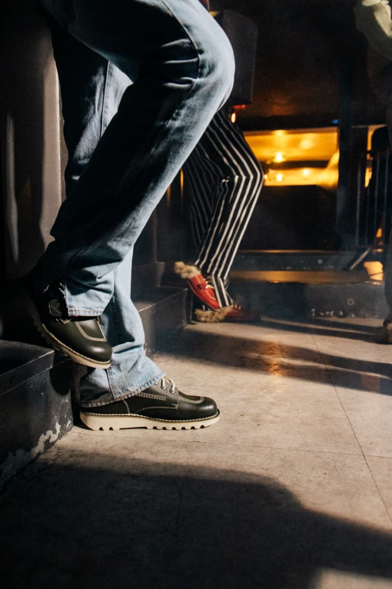 mains, skepta, kickers, footwear, furry mule, red shoe, hi top boots