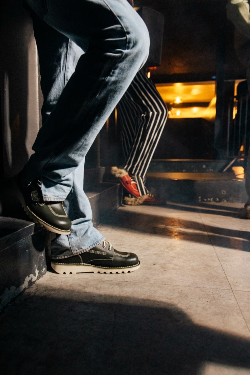 mains, skepta, kickers, footwear, furry mule, red shoe, hi top boots