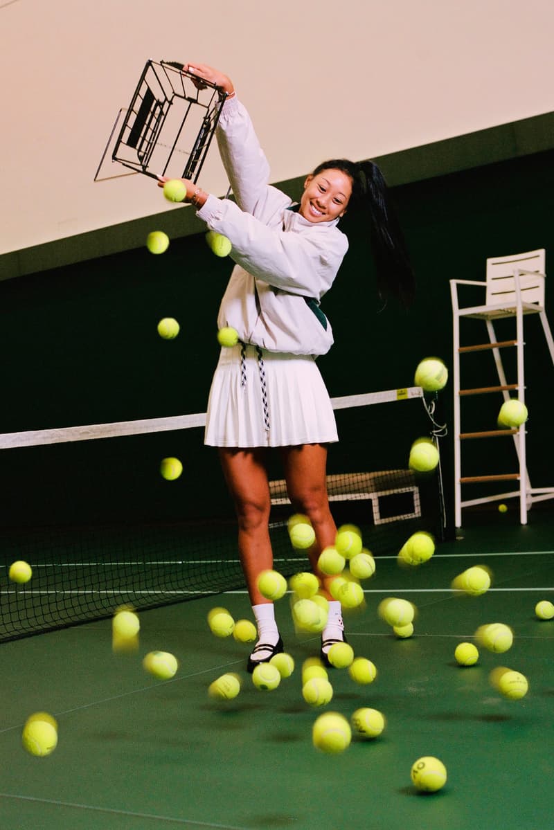 duke and dexter, women's tennis association, tenniscore, athlete, rackets, pleated skirts, court