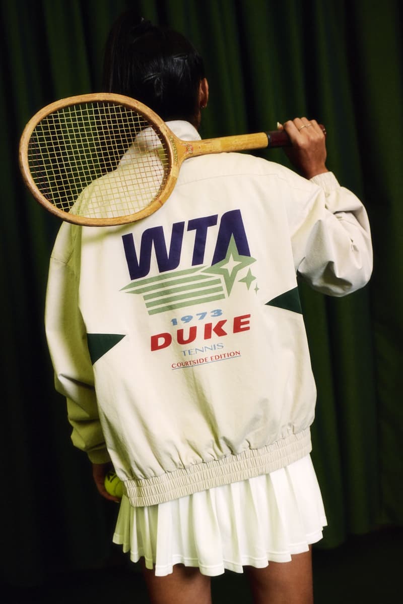 duke and dexter, women's tennis association, tenniscore, athlete, rackets, pleated skirts, court
