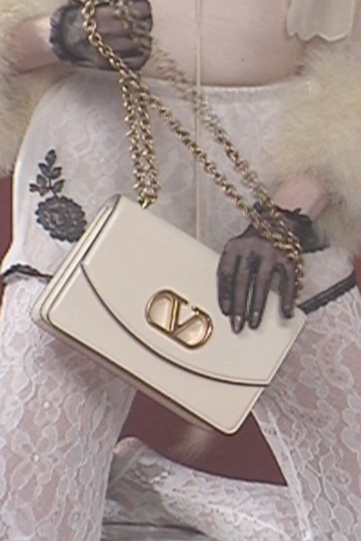 valentino, campaign, garavani bag, lace bodysuit, woman, body, handbags