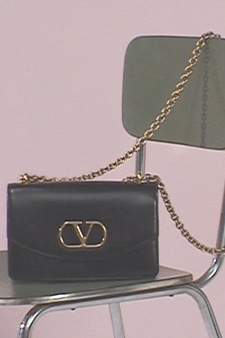 valentino, campaign, garavani bag, lace bodysuit, woman, body, handbags