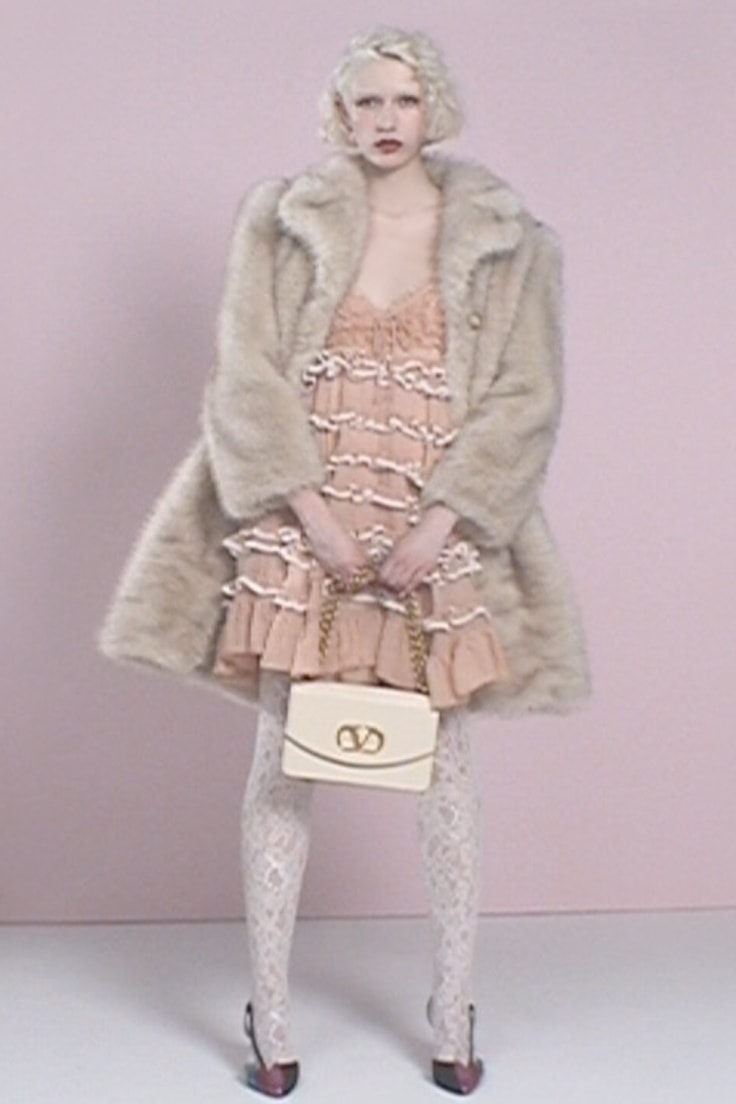 valentino, campaign, garavani bag, lace bodysuit, woman, body, handbags
