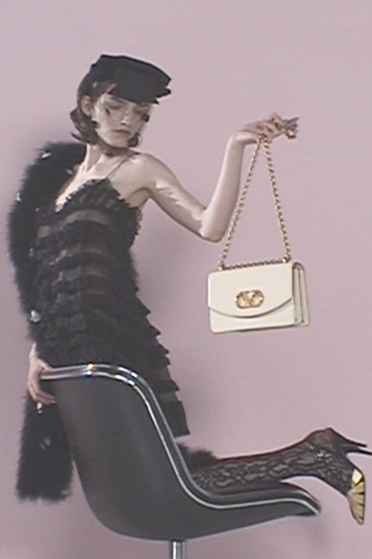 valentino, campaign, garavani bag, lace bodysuit, woman, body, handbags