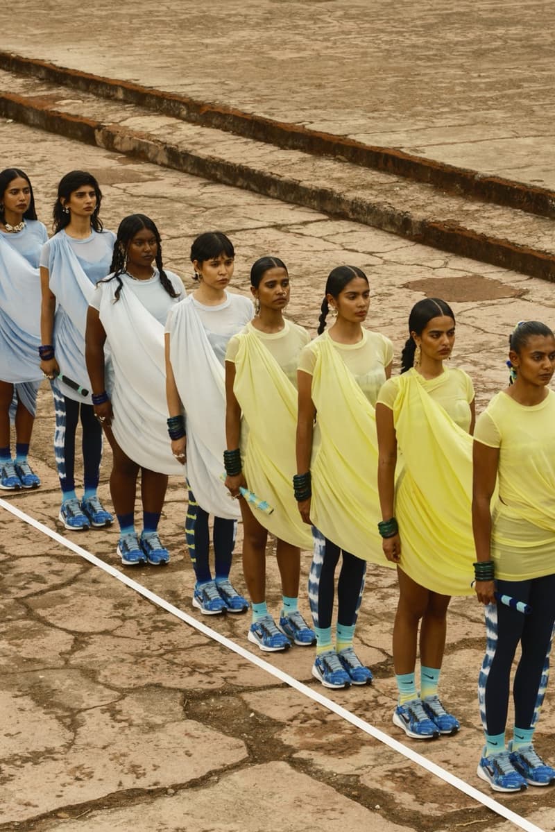 nike, sneakers, sports clothing, apparel, indian heritage, embroidery, brown models