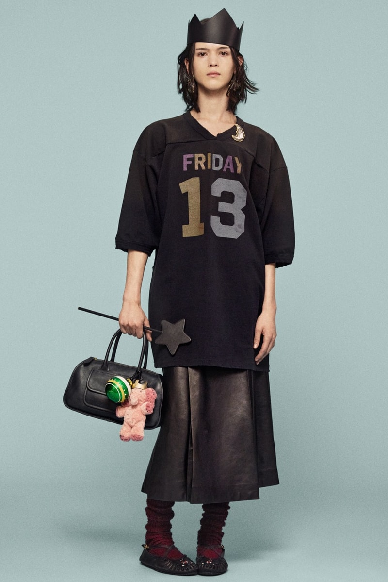 coach, stuart vevers, animal ears, bunny, plush charms, tiger stripe sneakers, sheer mesh top