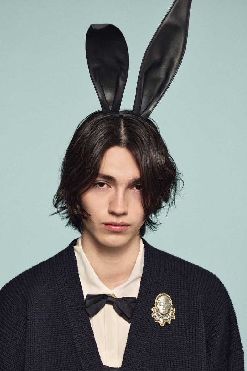 coach, stuart vevers, animal ears, bunny, plush charms, tiger stripe sneakers, sheer mesh top