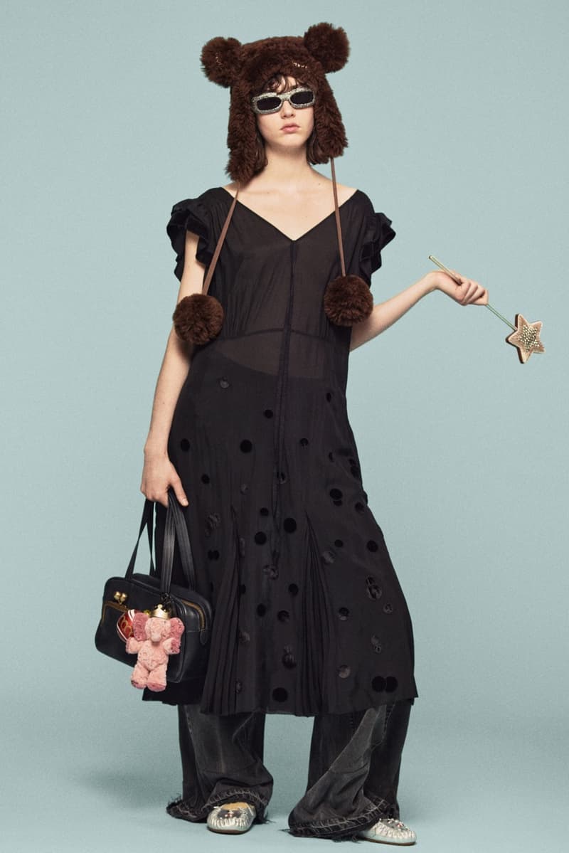 coach, stuart vevers, animal ears, bunny, plush charms, tiger stripe sneakers, sheer mesh top