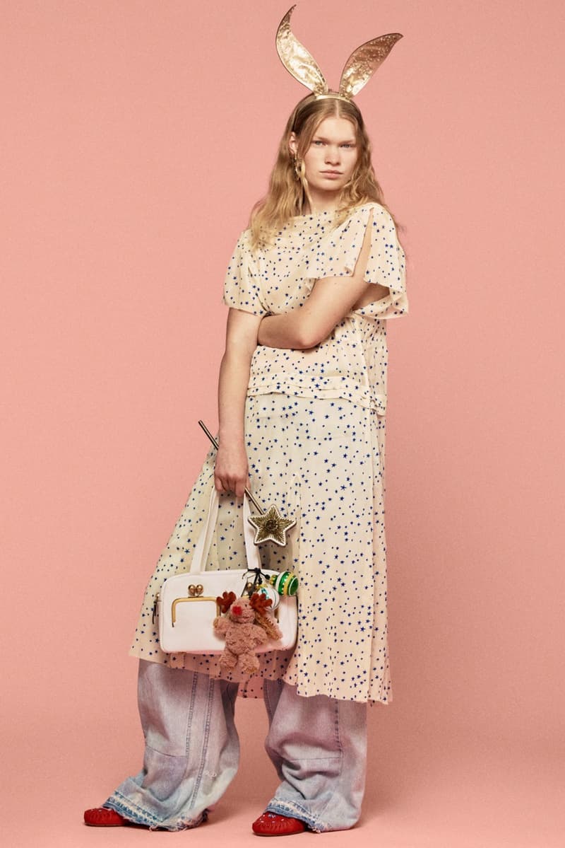 coach, stuart vevers, animal ears, bunny, plush charms, tiger stripe sneakers, sheer mesh top