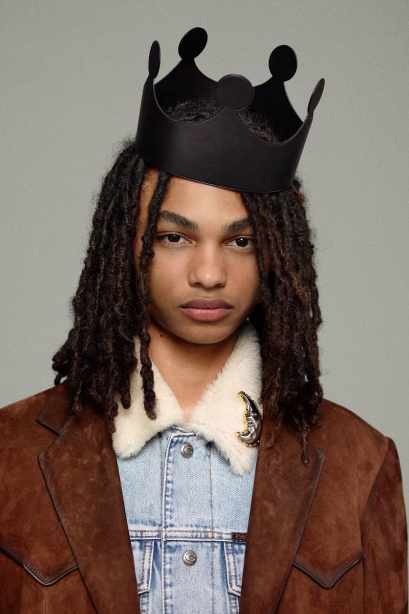 coach, stuart vevers, animal ears, bunny, plush charms, tiger stripe sneakers, sheer mesh top