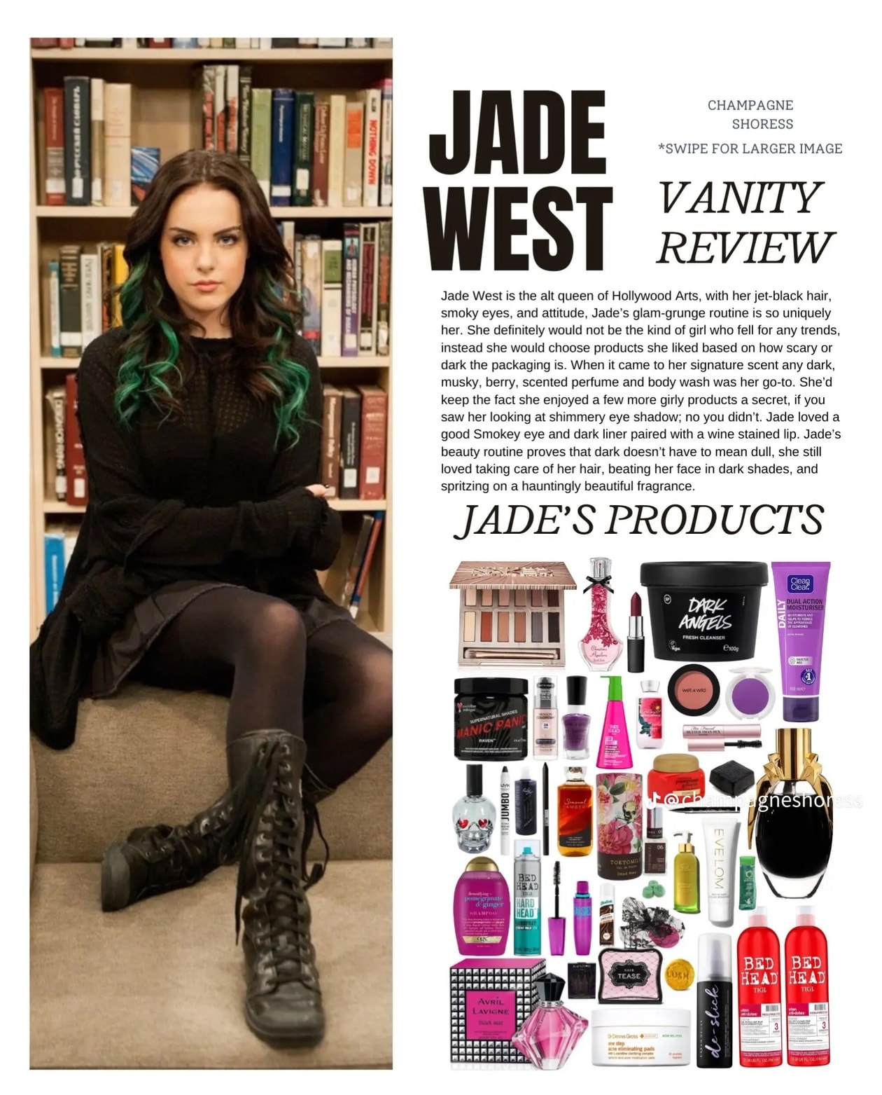Champagneshoress, TikTok, Vanity Reviews, TV, Movies, Makeup, Perfume, Shampoos