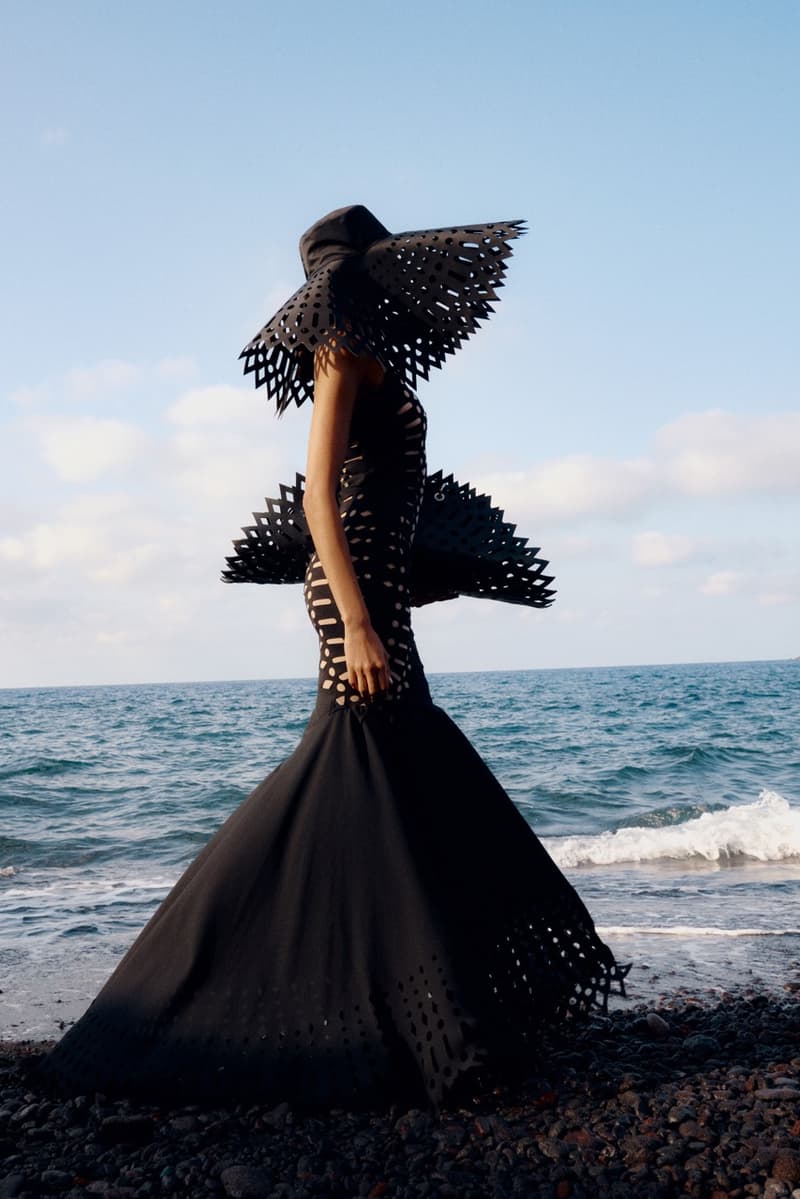 blumarine, resort, david koma, models, laying down, beach, swimwear, bikinis