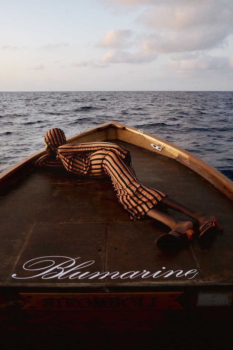 blumarine, resort, david koma, models, laying down, beach, swimwear, bikinis