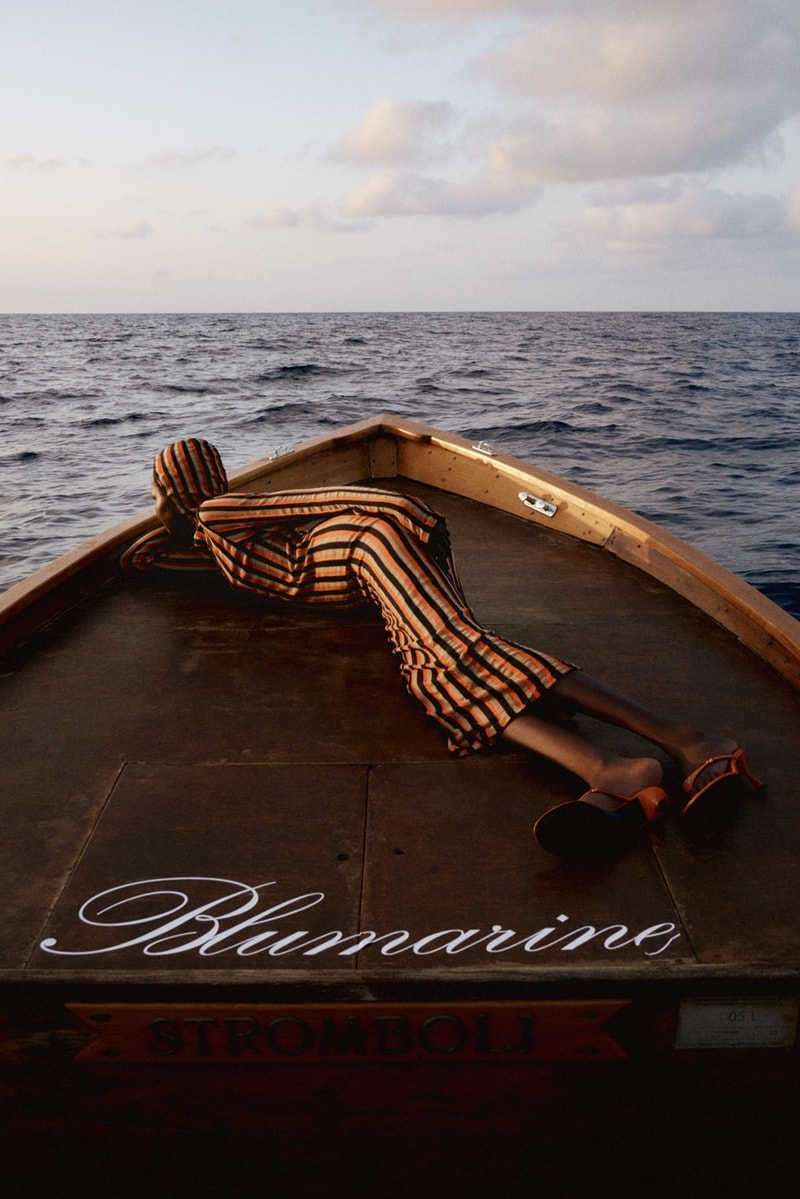 blumarine, resort, david koma, models, laying down, beach, swimwear, bikinis