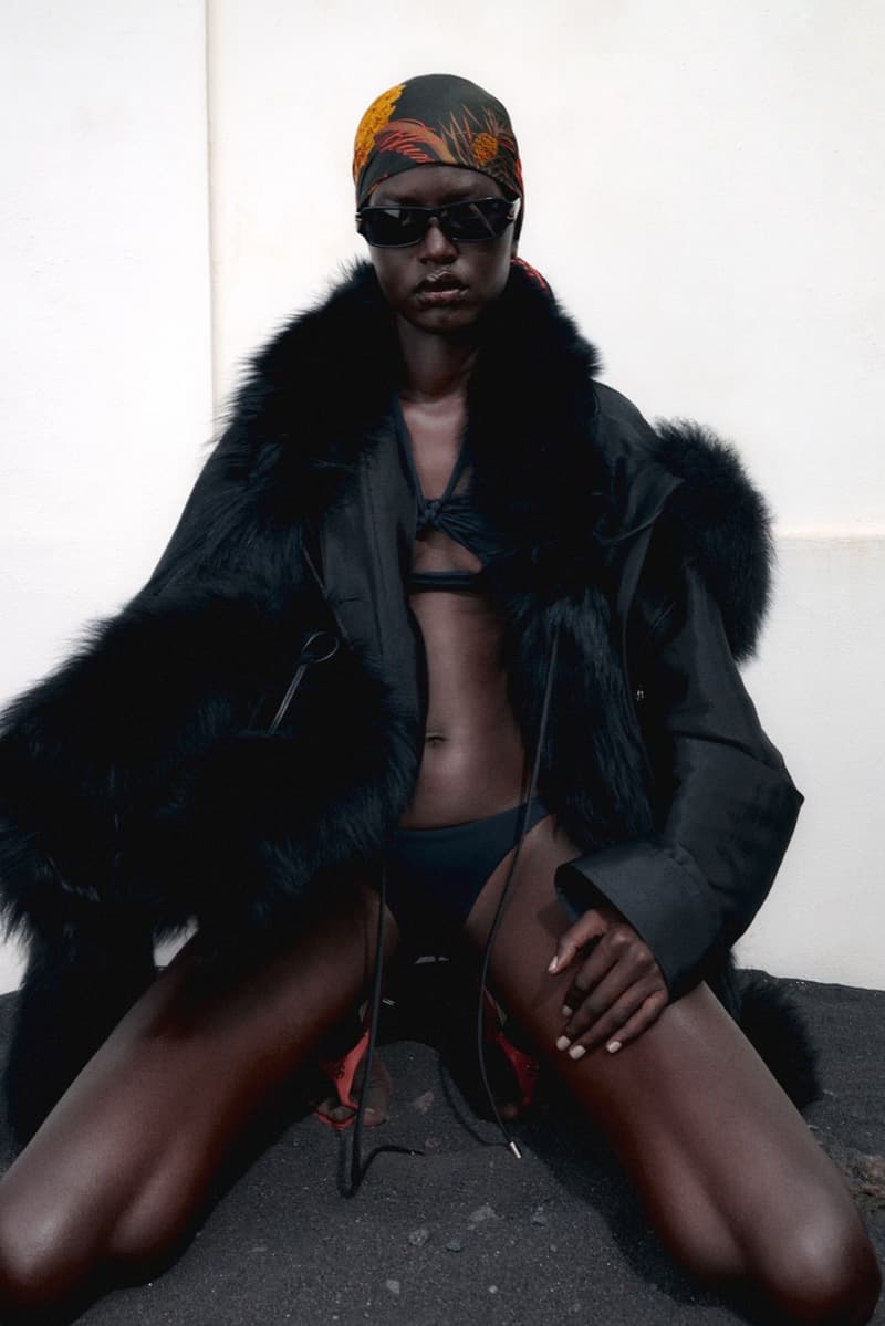 blumarine, resort, david koma, models, laying down, beach, swimwear, bikinis