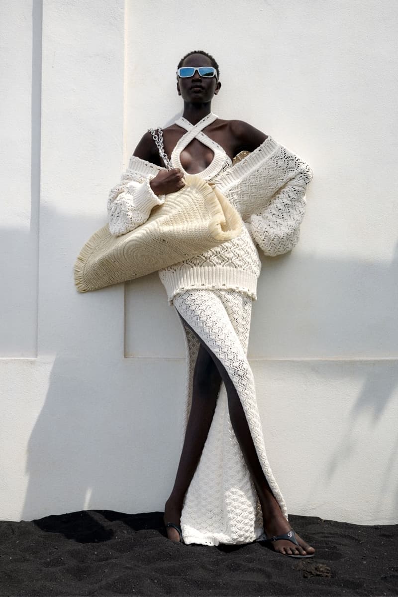 blumarine, resort, david koma, models, laying down, beach, swimwear, bikinis