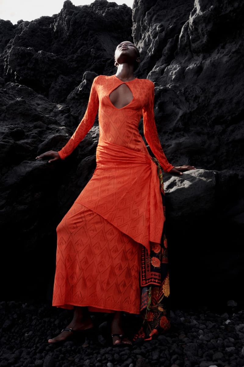 blumarine, resort, david koma, models, laying down, beach, swimwear, bikinis