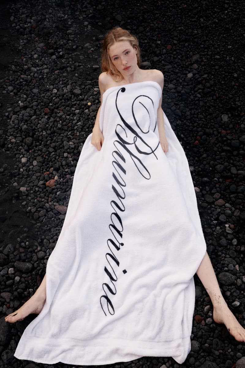 blumarine, resort, david koma, models, laying down, beach, swimwear, bikinis