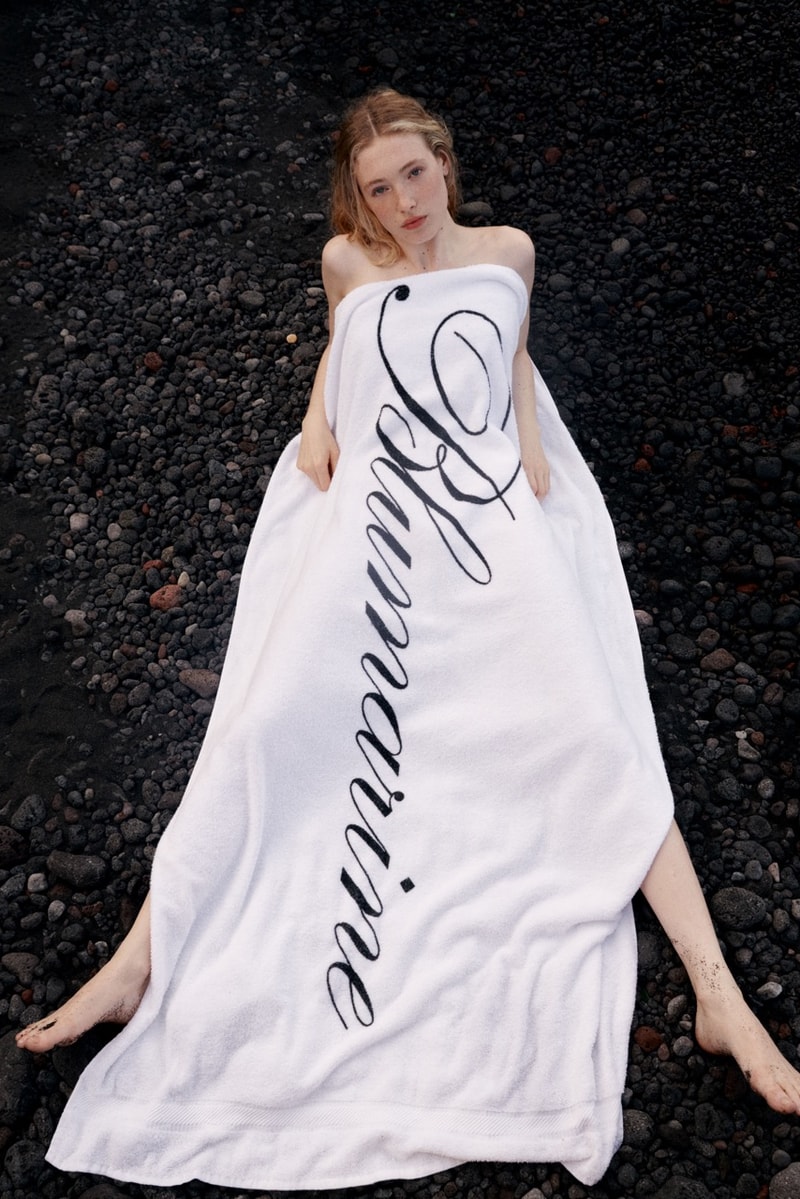 blumarine, resort, david koma, models, laying down, beach, swimwear, bikinis