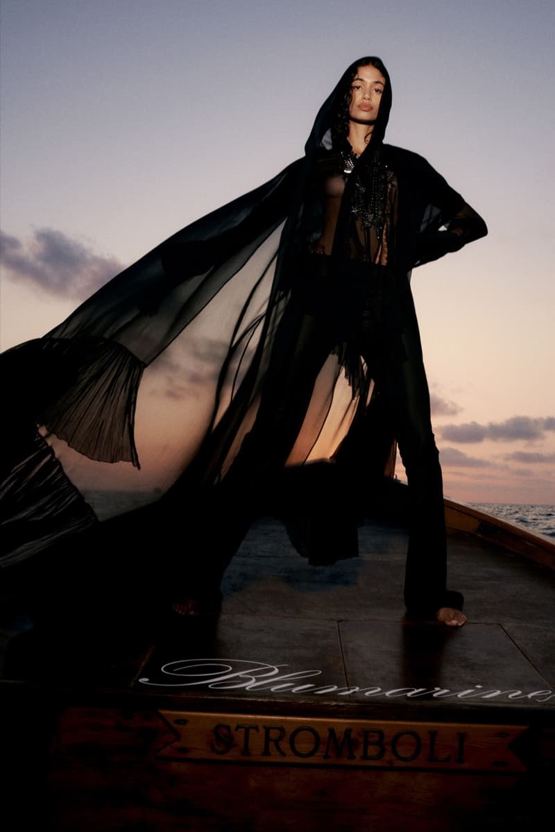 blumarine, resort, david koma, models, laying down, beach, swimwear, bikinis