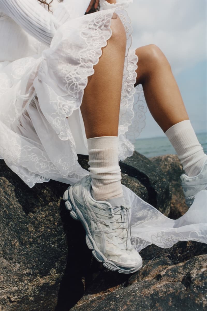 cecilie bahnsen, asics, sneakers, tulle dresses, girls, beach, water, sea
