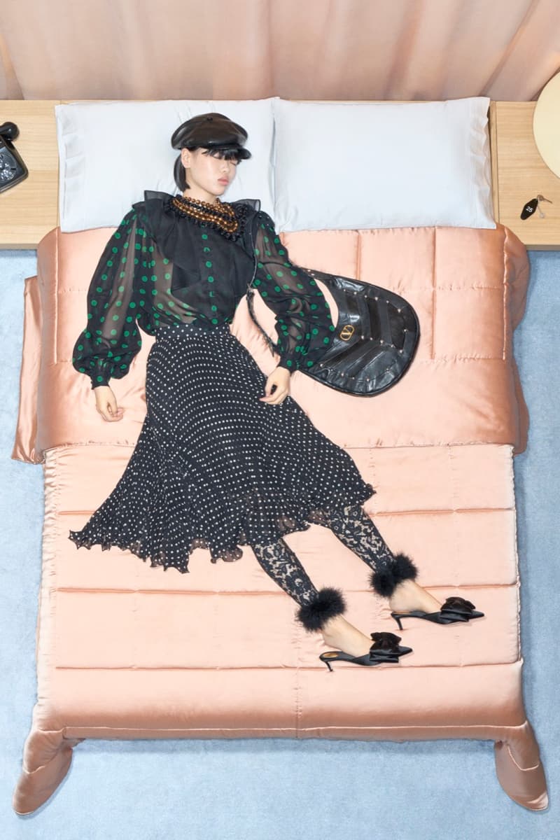 valentino, bed, models, necklaces, women, men, lying down, alessandro michele