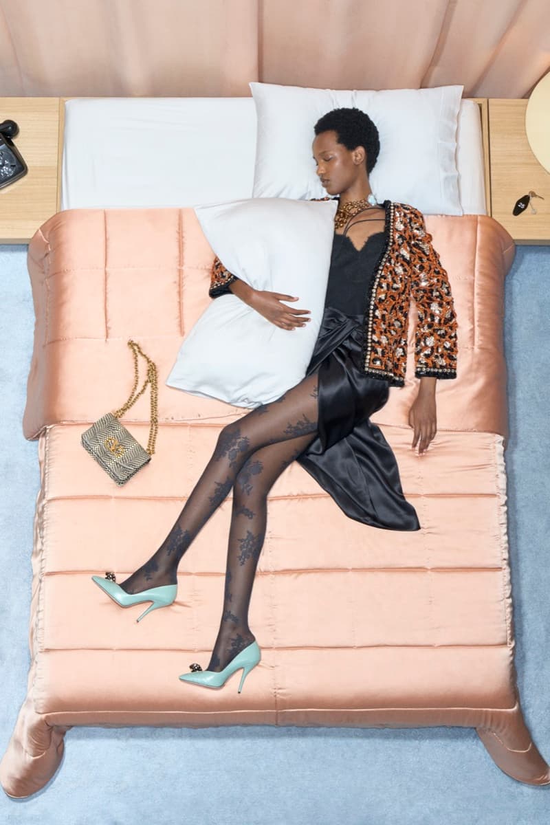 valentino, bed, models, necklaces, women, men, lying down, alessandro michele