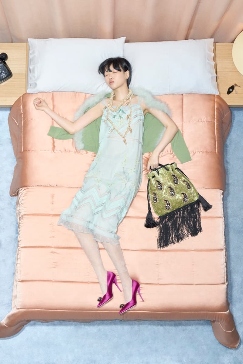 valentino, bed, models, necklaces, women, men, lying down, alessandro michele