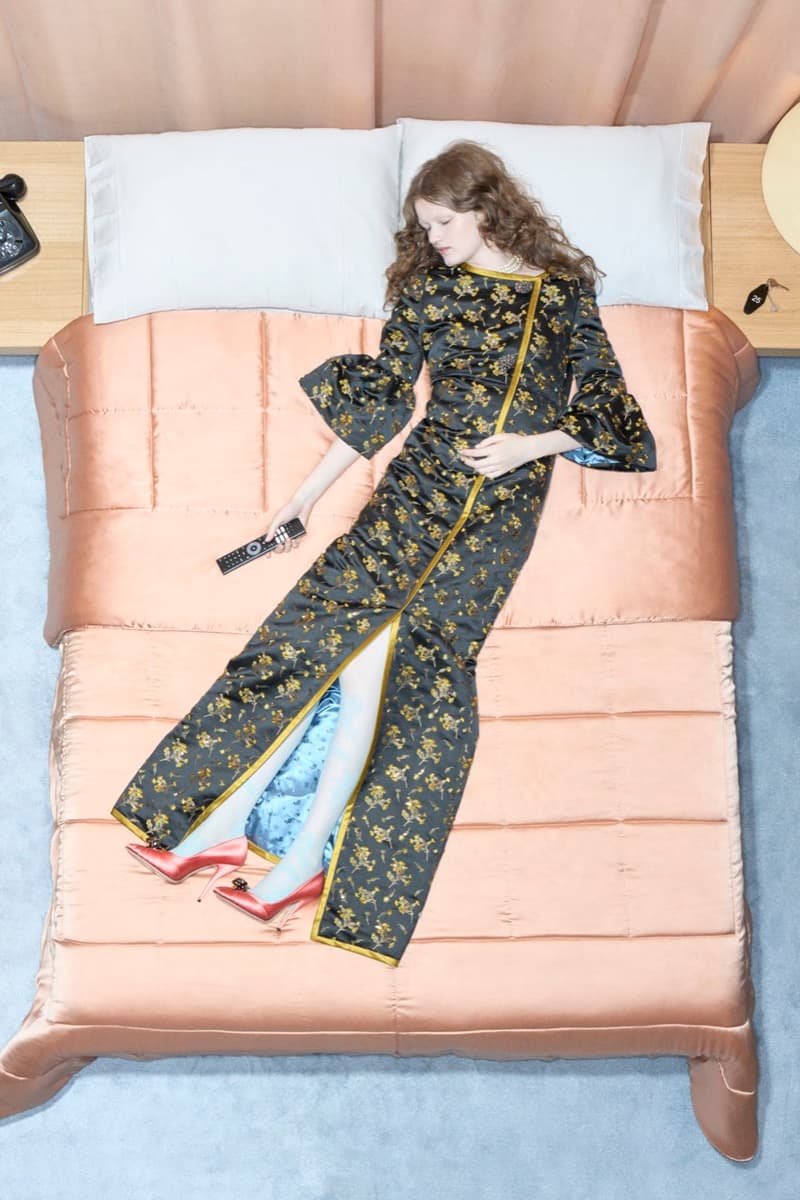 valentino, bed, models, necklaces, women, men, lying down, alessandro michele