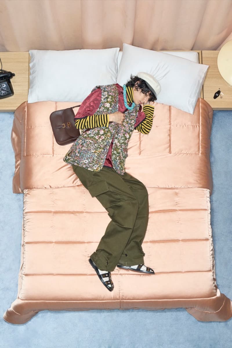 valentino, bed, models, necklaces, women, men, lying down, alessandro michele