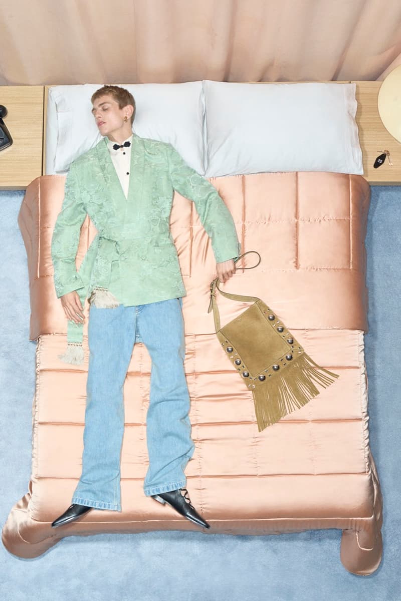valentino, bed, models, necklaces, women, men, lying down, alessandro michele