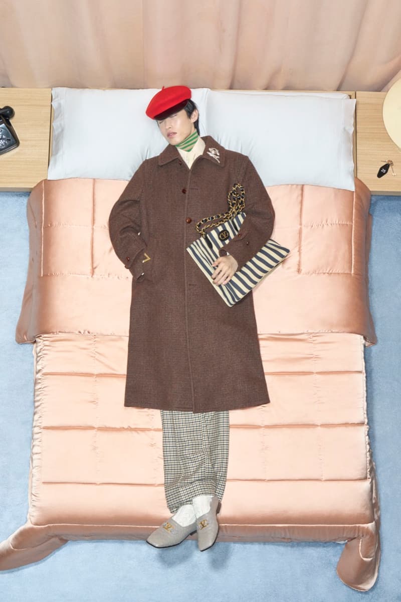 valentino, bed, models, necklaces, women, men, lying down, alessandro michele