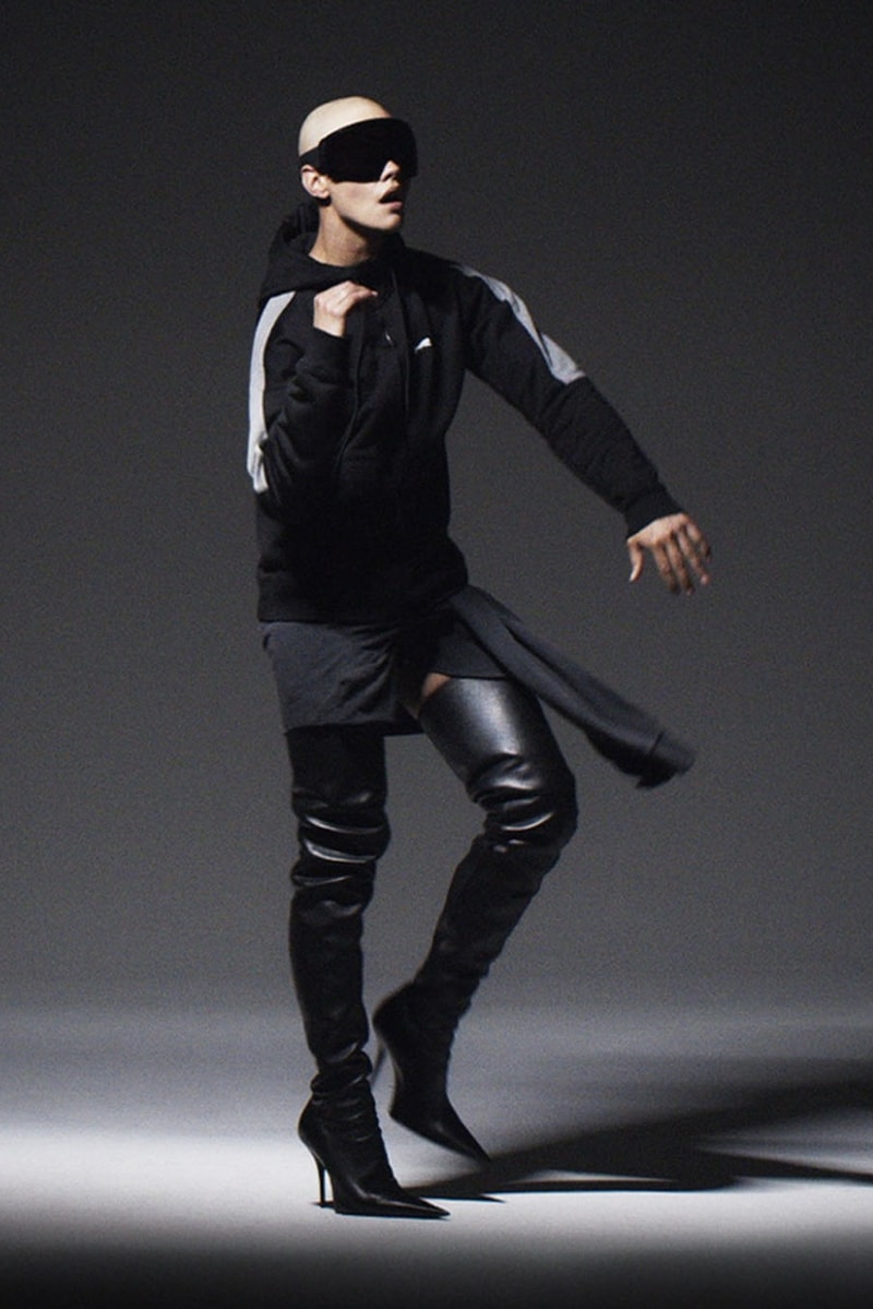 balenciaga, puma, speedcat ballerina, track jackets, pants, logo, runway show