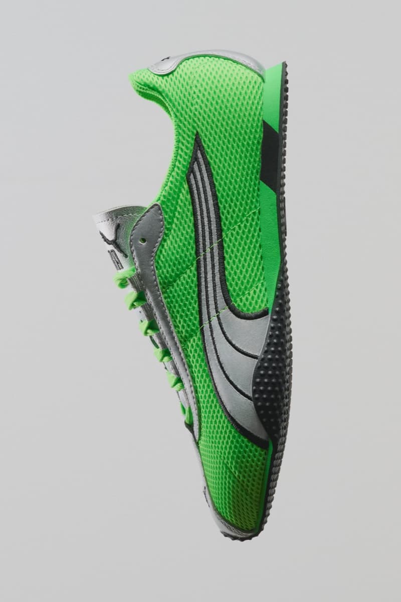 puma, h street, running sneaker, fizzy green, neon, frosted ivory, silver