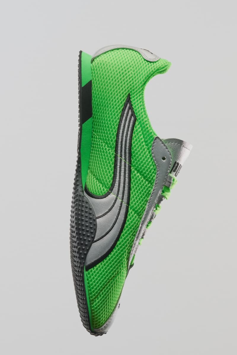 puma, h street, running sneaker, fizzy green, neon, frosted ivory, silver