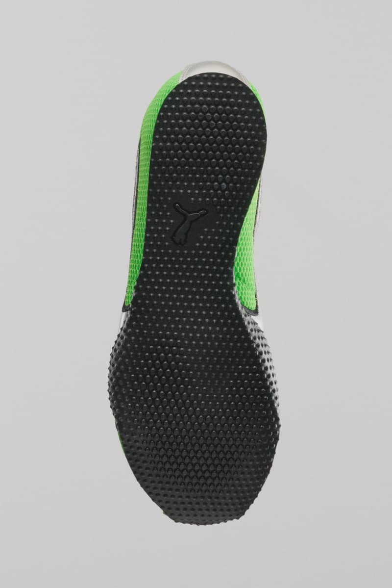 puma, h street, running sneaker, fizzy green, neon, frosted ivory, silver