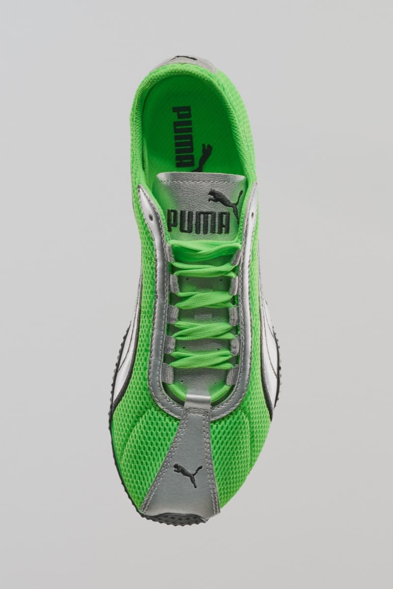 puma, h street, running sneaker, fizzy green, neon, frosted ivory, silver