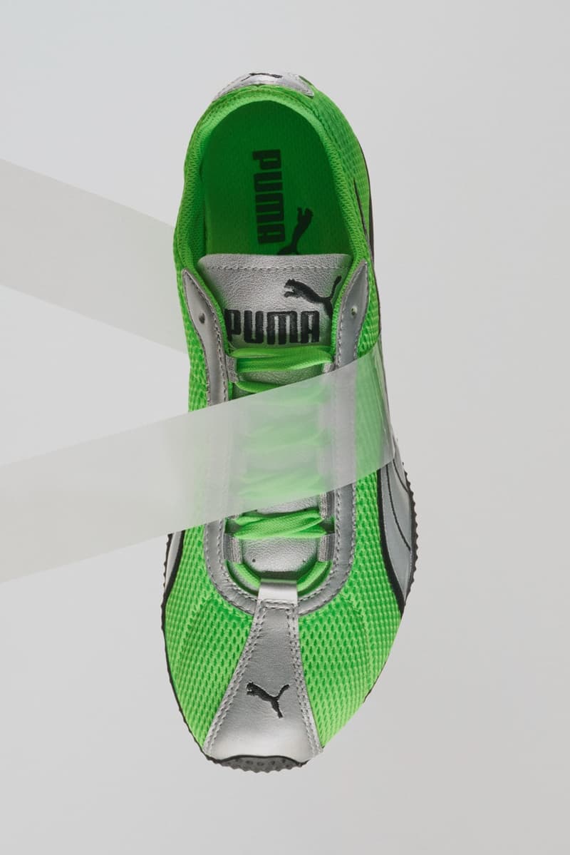 puma, h street, running sneaker, fizzy green, neon, frosted ivory, silver