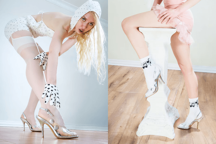 Chloe Cherry Puts Her Chicest Foot Forward in Blondita's Marilyn Heels