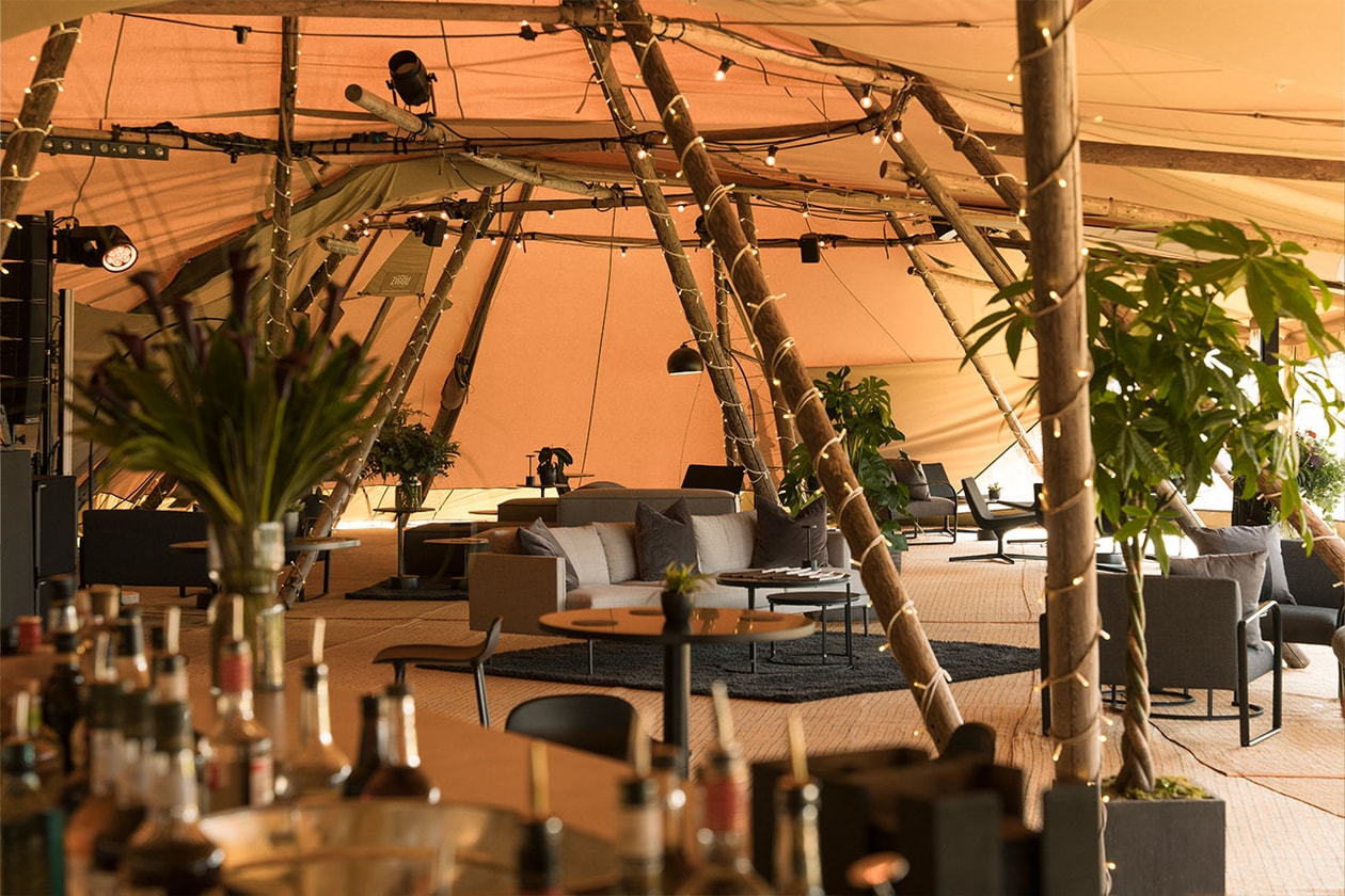 Inside Defender Camp, Glastonbury Secret Wellness Retreat, VIP Glastonbury Camp