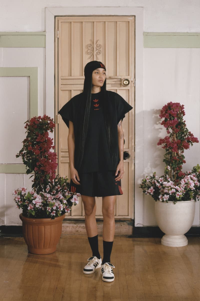 willy chavarria, adidas originals, sweatshirts, tracksuits, logo tshirts, models, pastel walls