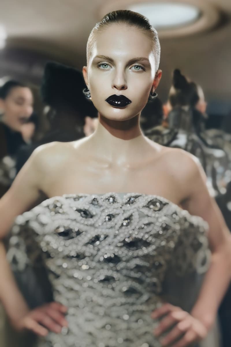 Schiaparelli, Pat McGrath Labs, Makeup, Black Lipstick, Eyeliner, Haute Couture