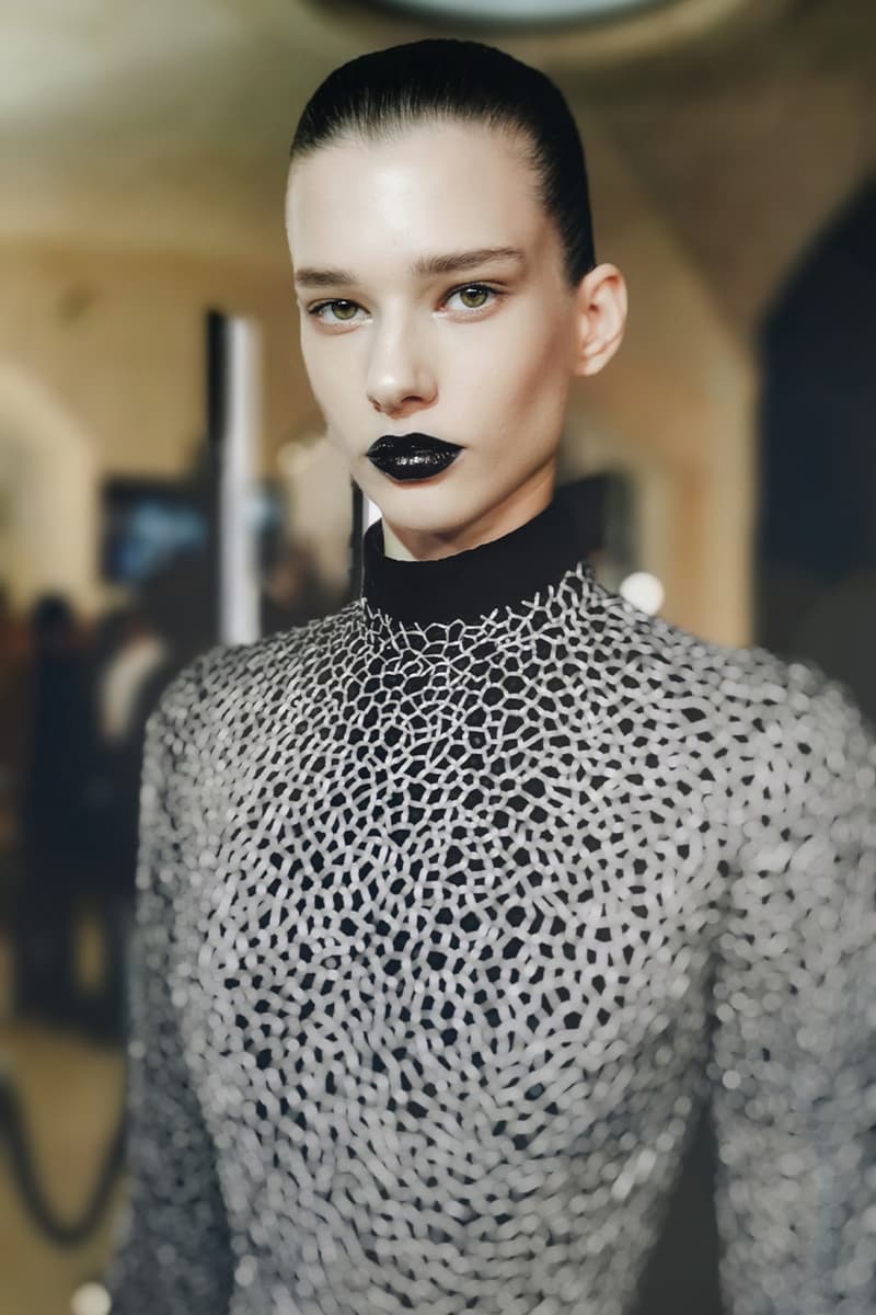 Schiaparelli, Pat McGrath Labs, Makeup, Black Lipstick, Eyeliner, Haute Couture