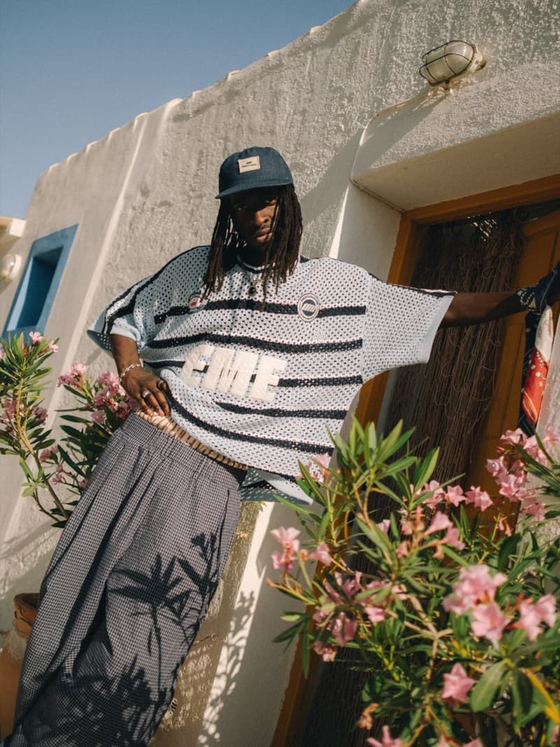 eme studios, spain, girls, streetwear, baggy shorts, island, beach, crochet polo tops